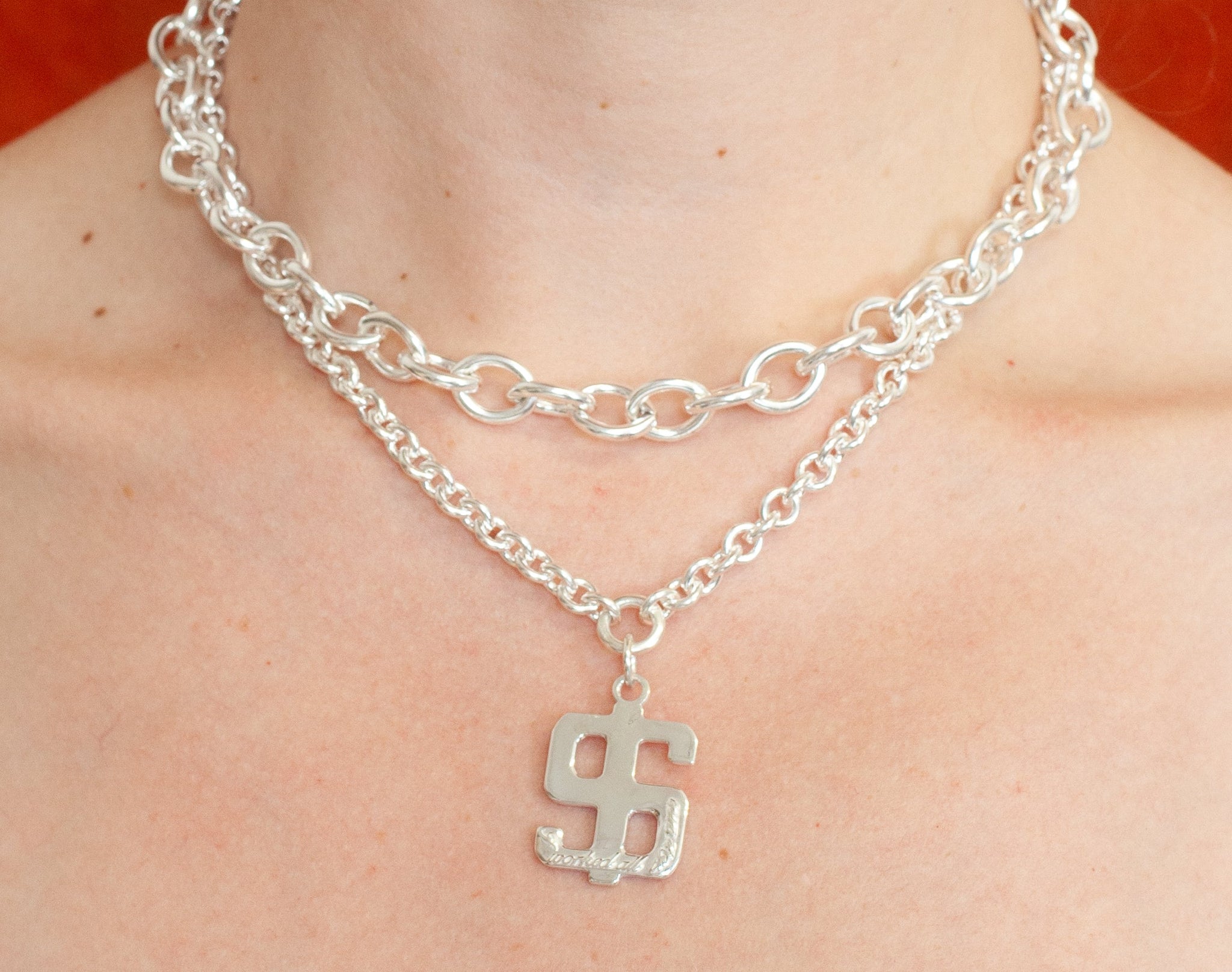 Dollar Sign Chain Necklace