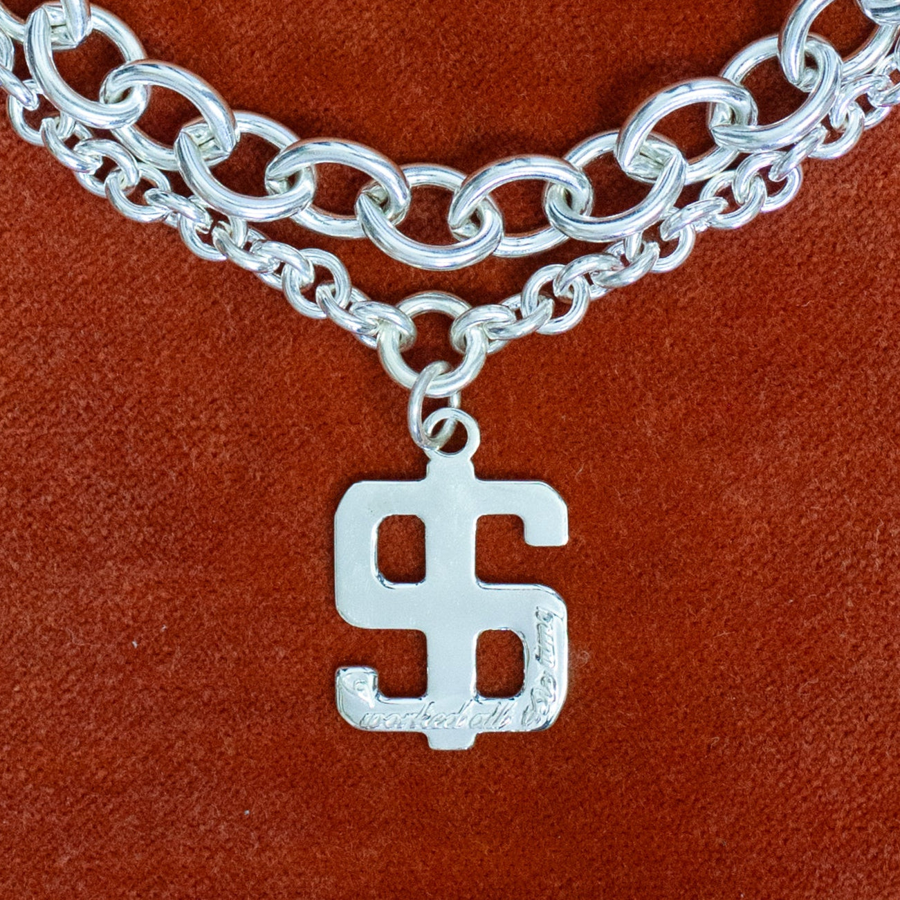 Dollar Sign Chain Necklace