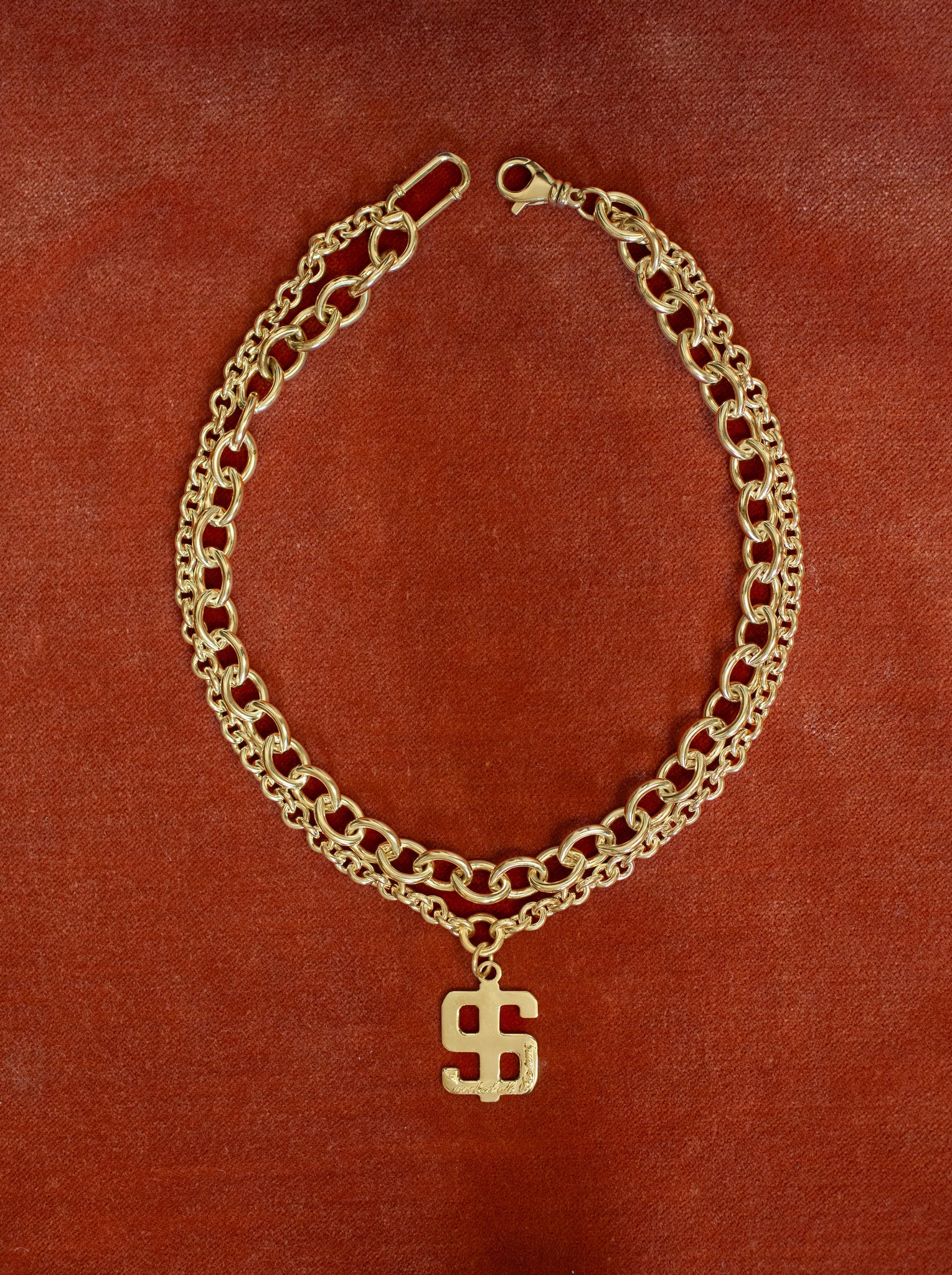 Dollar Sign Chain Necklace