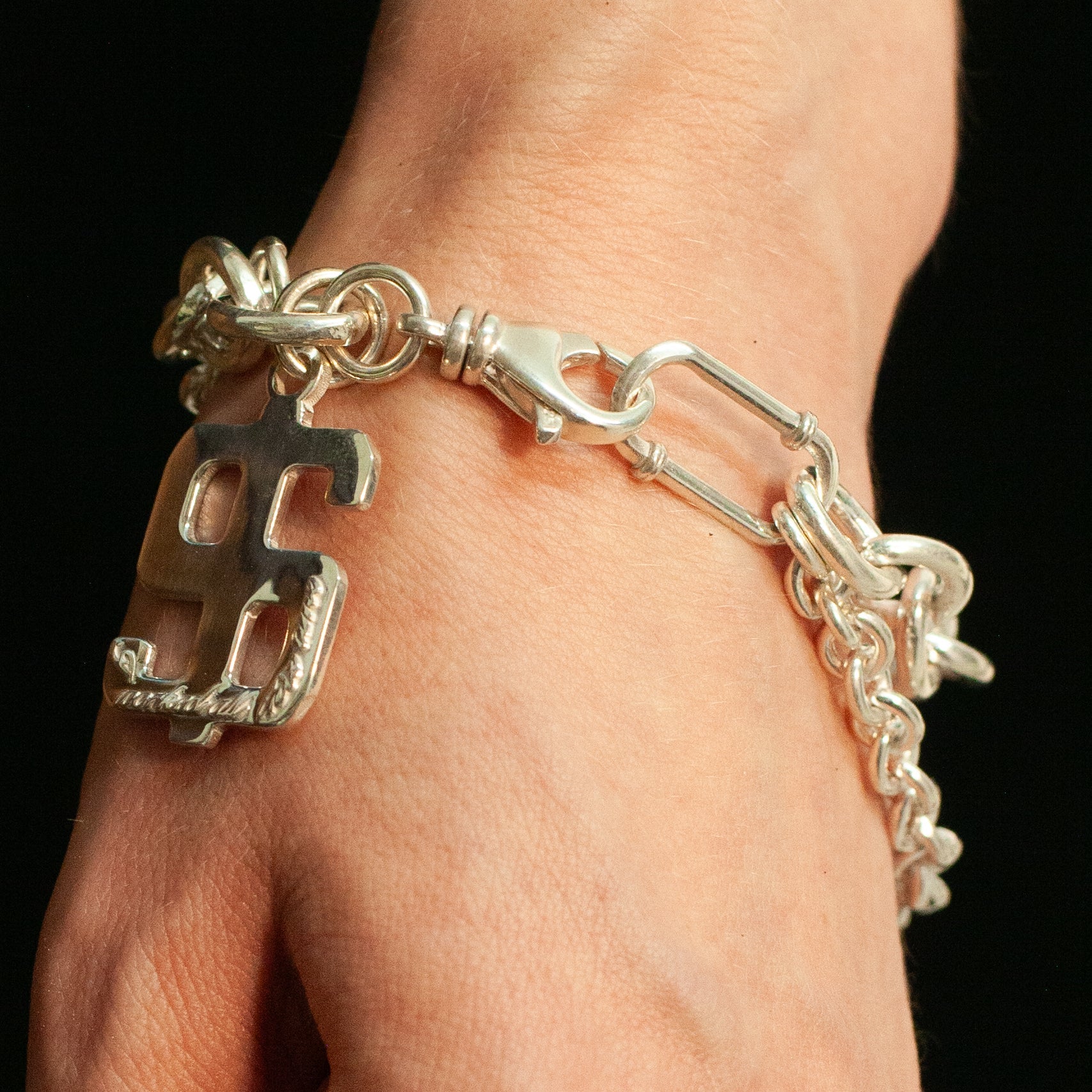 Dollar Sign Chain Bracelet