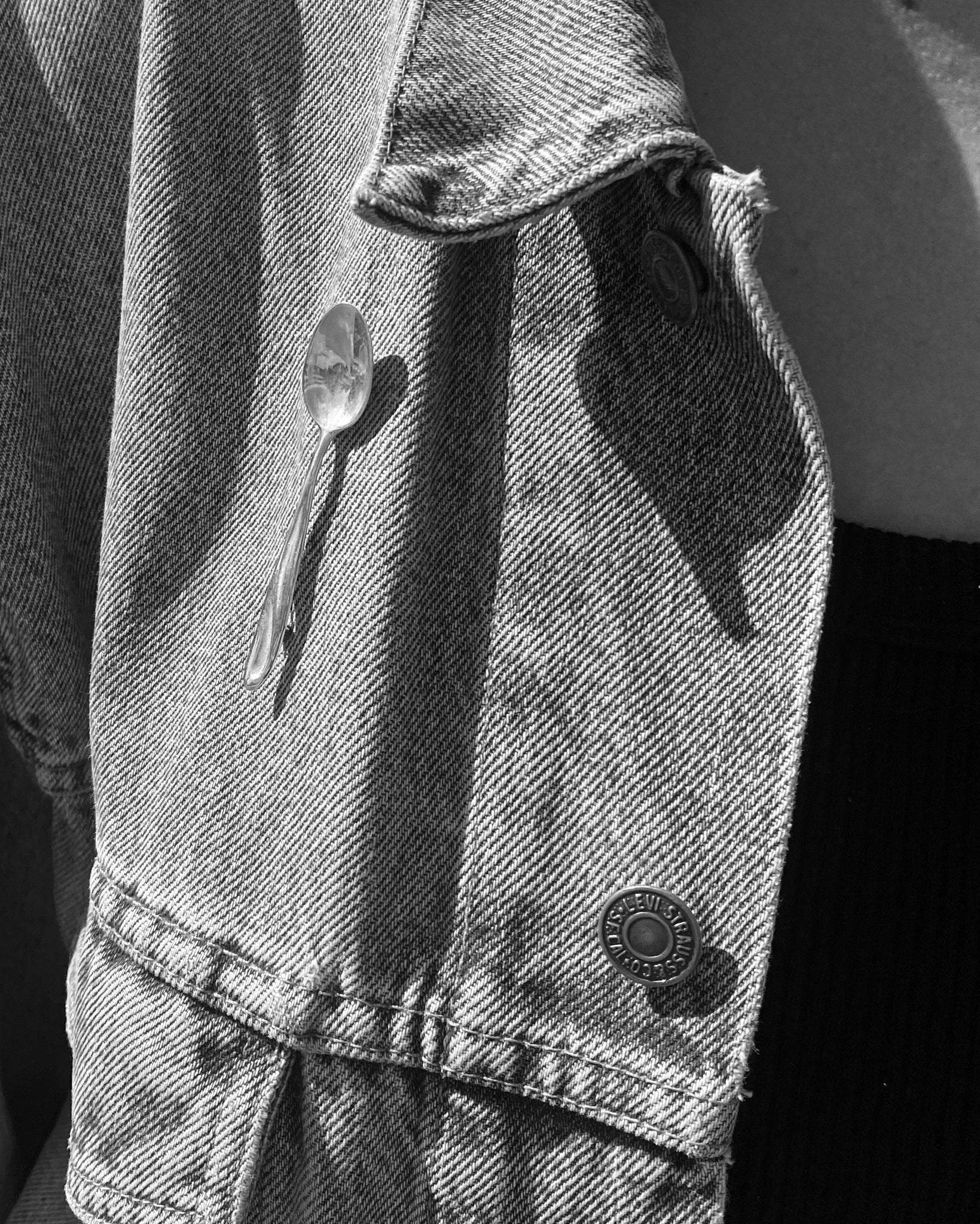 Silver Spoon Brooch