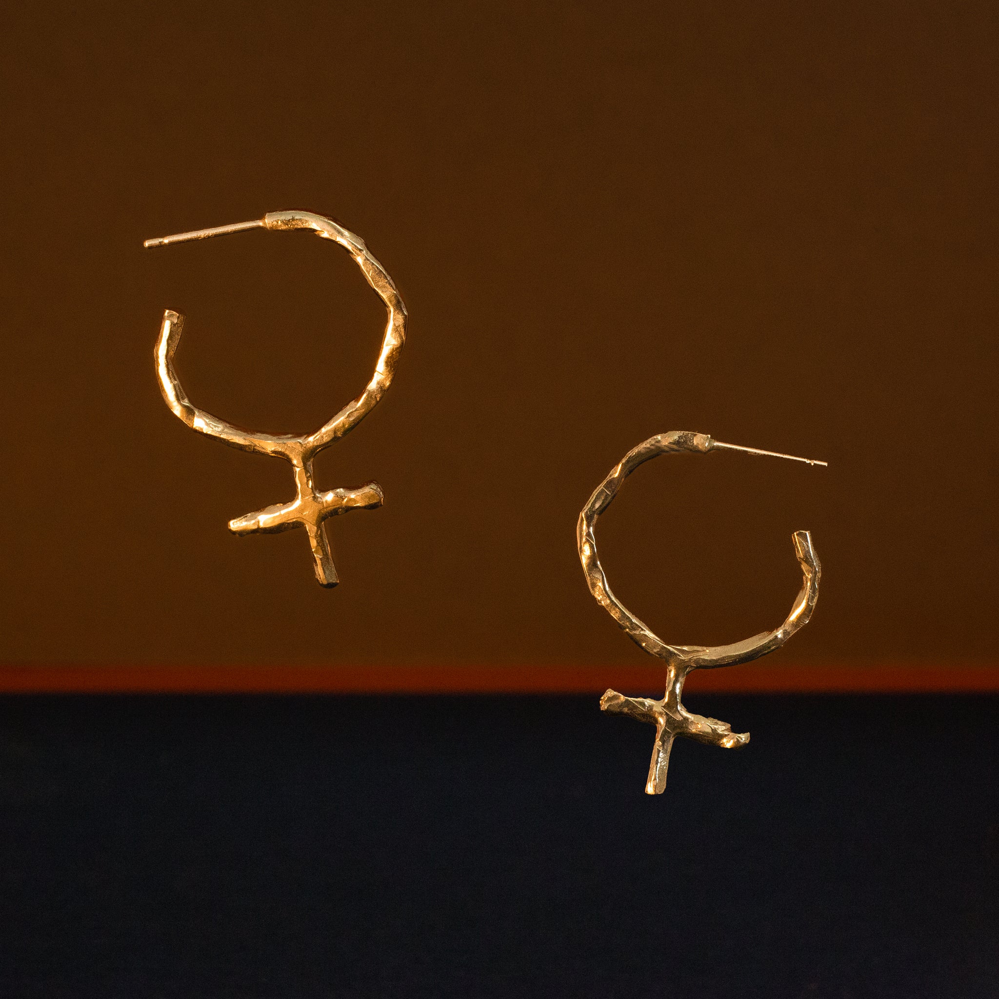 Fem Symbol Drop Earrings
