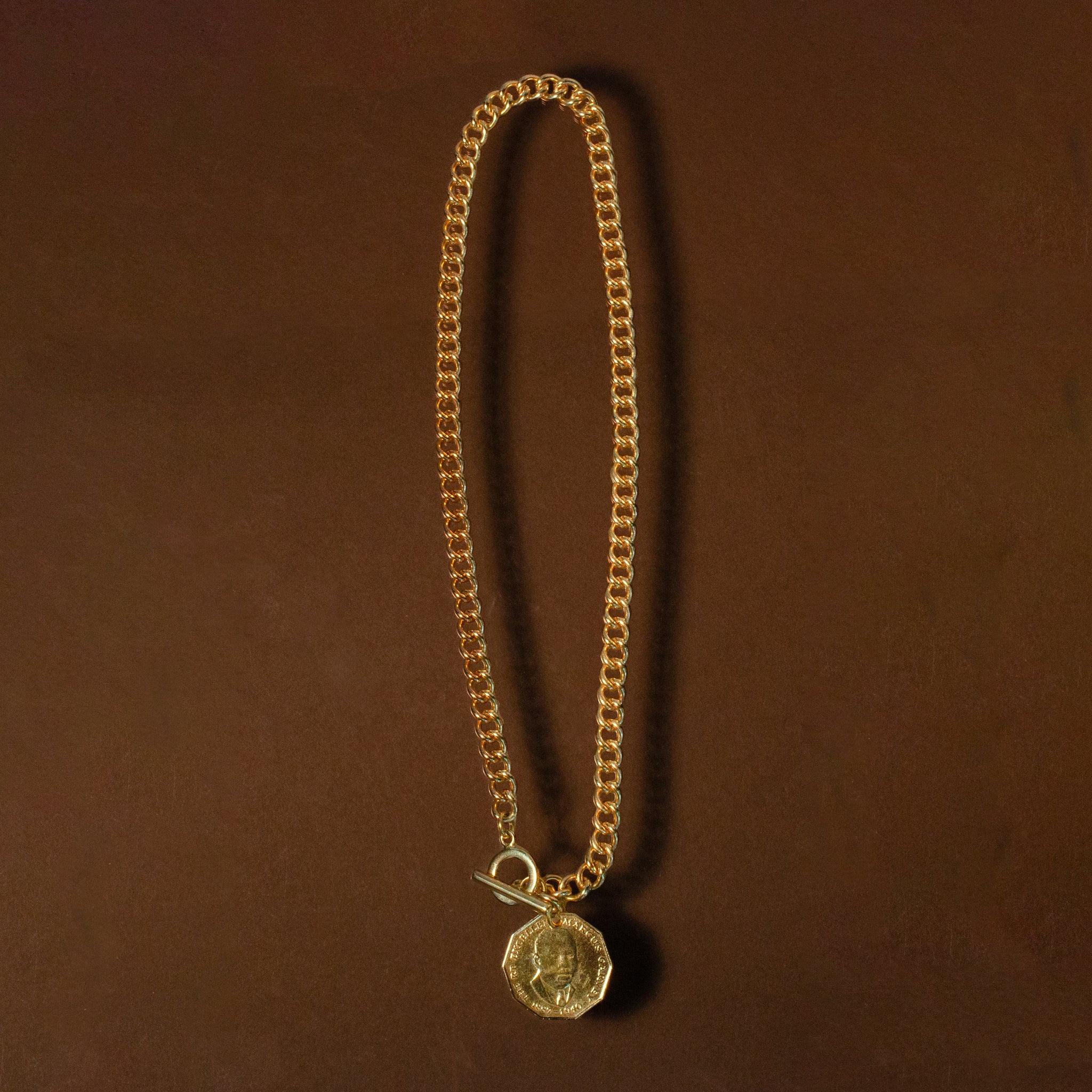 Marcus Garvey Coin Necklace